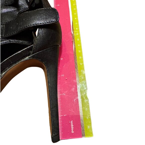 Nine West Black Leather Size 7 - Picture 4 of 5